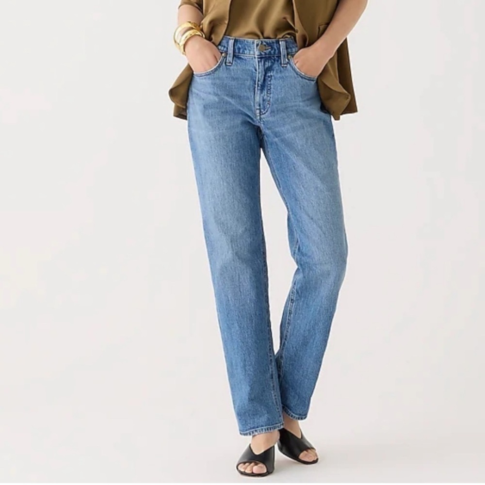 J. Crew Women's Mid Rise 90's Classic Straight Leg Blue Jeans Size 30